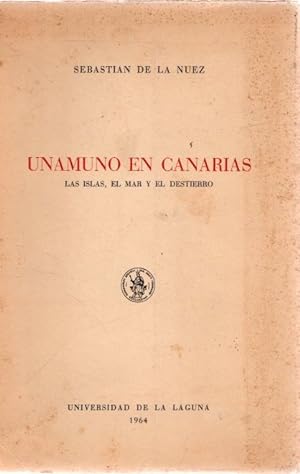 Bild des Verkufers fr Unamuno en Canarias . zum Verkauf von Librera Astarloa