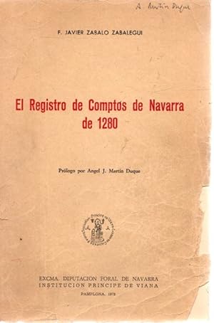 Imagen del vendedor de El registro de comptos del reino de Navarra de 1280 . a la venta por Librería Astarloa