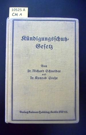 Gesetz über die Fristen für die Kündigung von Angestellten vom 9.Juli 1926. (Kündigungsschutzgese...