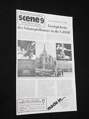 Bild des Verkufers fr scene 9, Spielzeit 1983/84, Mai 1984, Dsseldorfer Schauspielhaus [Theaterinformationen]. Titelthema: Gastspielreise des Schauspielhauses in die UdSSR zum Verkauf von Fast alles Theater! Antiquariat fr die darstellenden Knste