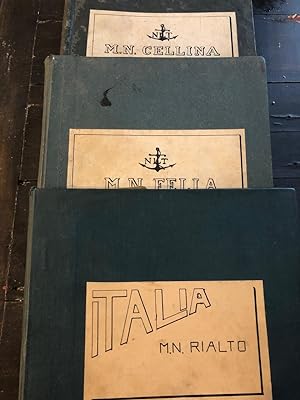 1938 Incredible Engineering Log Books of Three Merchant Vessels Sunk in World War Two by the Chie...