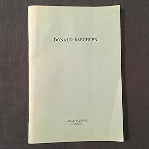 Seller image for Donald Baechler: Hamburger Gemalde for sale by Joe Maynard