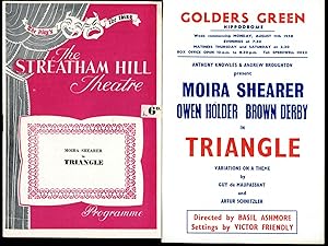 Seller image for Triangle Two Variations on a Theme - Hardly Respectable and The Festival of Bacchus | Original Souvenir Theatre Programme Performed at The Streatham Hill Theatre + Promotional Flyer For Performance at Golders Green Hippodrome Theatre for sale by Little Stour Books PBFA Member