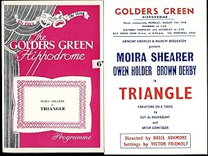 Seller image for Triangle Two Variations on a Theme - Hardly Respectable and The Festival of Bacchus | Original Souvenir Theatre Programme Performed at The Golders Green Hippodrome + Promotional Flyer For Performance at Golders Green Hippodrome Theatre for sale by Little Stour Books PBFA Member