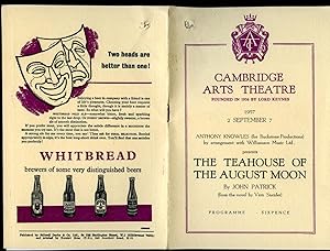 Seller image for The Teahouse of the August Moon | Original Souvenir Theatre Programme Performed at Cambridge Arts Theatre, 6 St. Edward's Passage, Cambridge for sale by Little Stour Books PBFA Member