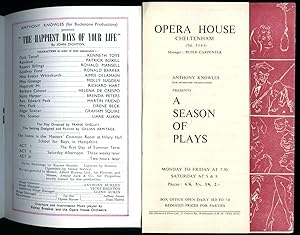 Bild des Verkufers fr The Happiest Days of Your Life | Original Souvenir Theatre Programme Performed at The Opera House, Cheltenham + A Season of Players Flyer zum Verkauf von Little Stour Books PBFA Member