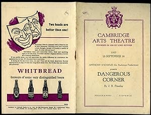 Seller image for Dangerous Corner | Original Souvenir Theatre Programme Performed at Cambridge Arts Theatre, 6 St. Edward's Passage, Cambridge for sale by Little Stour Books PBFA Member