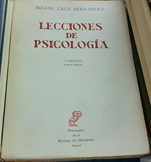 Immagine del venditore per Lecciones de psicologa venduto da Outlet Ex Libris