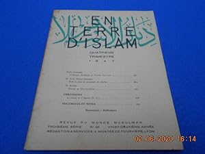 EN TERRE D'ISLAM. N°40. Quatrième Trimestre. Troisième série. 22ème année