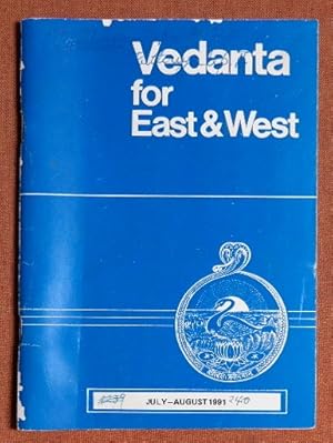 Bild des Verkufers fr Vedanta for East and West 240 July-August 1991 zum Verkauf von GuthrieBooks