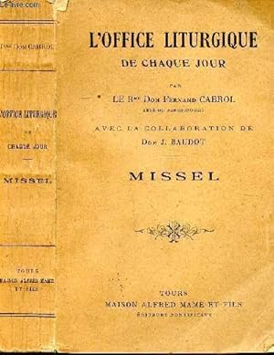 Seller image for L'office liturgique de chaque jour Missel N 320 bis for sale by Le-Livre