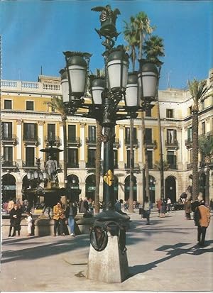 Imagen del vendedor de LAMINA 18908: Farola de la Plaza Real en Barcelona a la venta por EL BOLETIN