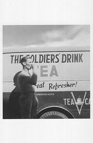 Bild des Verkufers fr Red Cross WW2 Military Tea Wagon at Calcutta Airport India Postcard zum Verkauf von Postcard Finder