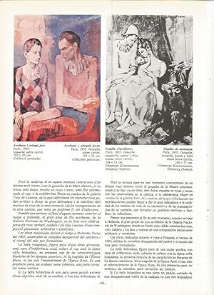 Seller image for LAMINA 19016: Familia de acrobatas y Acrobata y arlequin joven for sale by EL BOLETIN