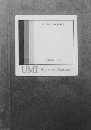 Image du vendeur pour D. H. Lawrence: Myth and Metaphysic in The Rainbow and Women in Love (Studies in Modern Literature, 88) mis en vente par School Haus Books