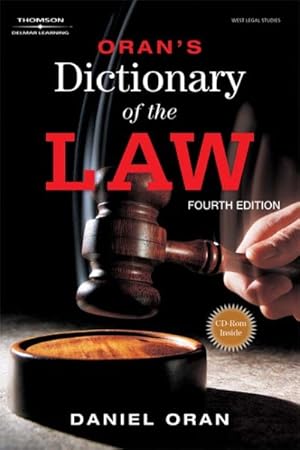 Seller image for Oran's Dictionary of the Law for sale by GreatBookPricesUK