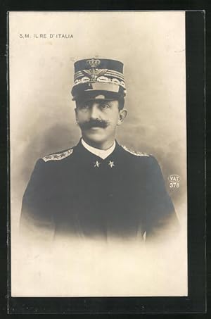 Cartolina S. M. Il Re d'Italia in Uniform