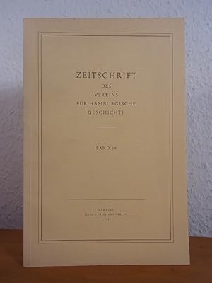 Seller image for Zeitschrift des Vereins fr Hamburgische Geschichte Band 64, 1978 for sale by Antiquariat Weber