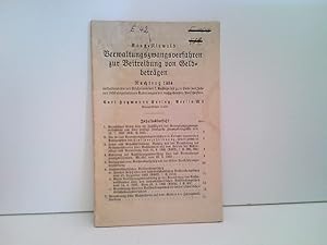 Verwaltungszwangsverfahren zur Beitreibung von Geldbeträgen. Nachtrag 1934