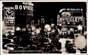 Imagen del vendedor de Ansichtskarte / Postkarte London City England, Piccadilly Circus by Night a la venta por akpool GmbH