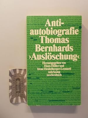 Bild des Verkufers fr Antiautobiografie. Zu Thomas Berhards "Auslschung". Suhrkamp Taschenbuch: 2488. zum Verkauf von Druckwaren Antiquariat