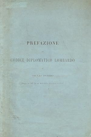 Prefazione al Codice Diplomatico Lombardo.