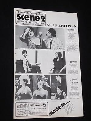 scene 2, Spielzeit 1984/85, Oktober 1984, Düsseldorfer Schauspielhaus [Theaterinformationen]