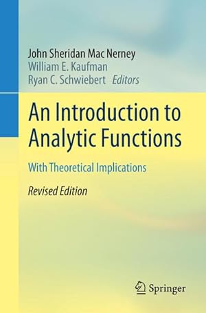 Seller image for An Introduction to Analytic Functions : With Theoretical Implications for sale by AHA-BUCH GmbH