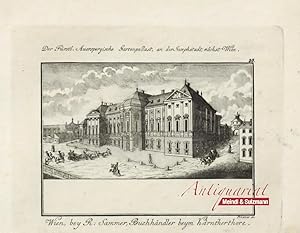 "Der Fürstl. Auerspergische Gartenpallast, an der Josephstadt nächst Wien". Aus F. C. Weidmann: N...