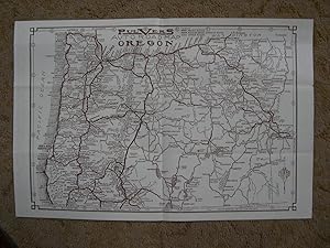 PULVERS OFFICIAL HIGHWAY MAP OF OREGON WITH LIST OF TOURIST ACCOMMODATIONS