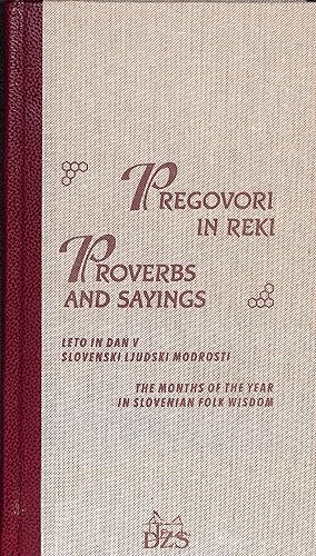 Seller image for Pregovori In Reki - Proverbs and Sayings (The months of the year in Slovenian Folk Wisdom) for sale by WeBuyBooks