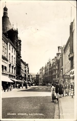 Bild des Verkufers fr Ansichtskarte / Postkarte Leicester East Midlands England, Granby Street zum Verkauf von akpool GmbH