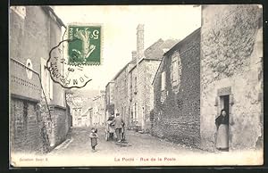 Carte postale La Poote, Rue de la Poste