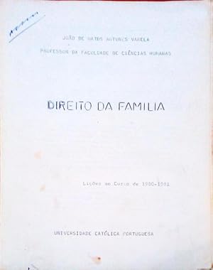 Seller image for DIREITO DA FAMLIA. for sale by Livraria Castro e Silva