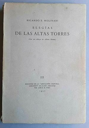 Imagen del vendedor de Elegas de las altas torres. (Con seis dibujos de Alberto Morera). a la venta por Apartirdecero