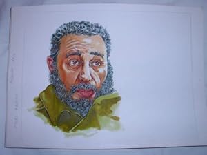 Seller image for Acuarela Original - Original Watercolor : FIDEL CASTRO for sale by LIBRERA MAESTRO GOZALBO