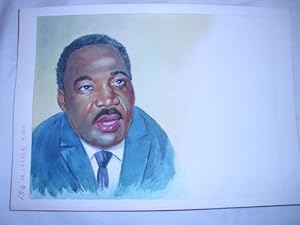 Seller image for Acuarela Original - Original Watercolor : M.LUTHER KING for sale by LIBRERA MAESTRO GOZALBO