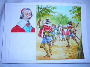 Seller image for Acuarela Original - Original Watercolor : EL CARDENAL RICHELIEU for sale by LIBRERA MAESTRO GOZALBO