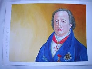 Seller image for Acuarela Original - Original Watercolor : JOHANN W.GOETHE for sale by LIBRERA MAESTRO GOZALBO