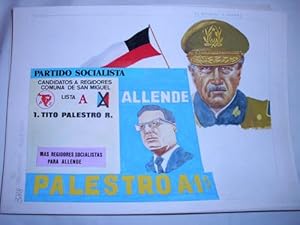 Seller image for Acuarela Original - Original Watercolor : SALVADOR ALLENDE for sale by LIBRERA MAESTRO GOZALBO