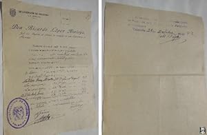 Documento - Document : CARTA DE PAGO 1942. Intervención de Hacienda, Valencia