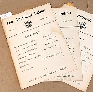 The American Indian Vol. 1 Nos. 2, 3, 4 1944 (3 early issues)