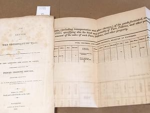 Seller image for Letter from Secretary of War. Statements of the Amounts and Costs of Goods Furnished Annully to Indian Trading Houses Since the Year 1815 for sale by Carydale Books