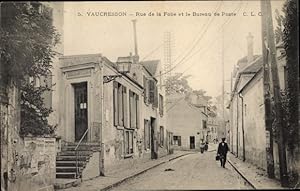 Ansichtskarte / Postkarte Vaucresson Hauts de Seine, Rue de la Folie et le Bureau de Poste