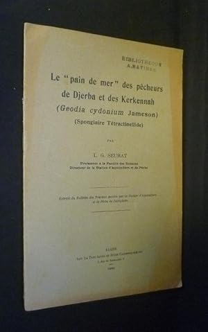 Imagen del vendedor de Le "pain de mer" des pcheurs de Djerba et des Kerkennah (Geodia cydonium Jameson) (Spongiaire Ttractinellide) a la venta por Abraxas-libris