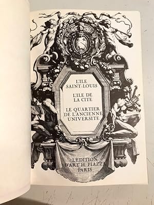 [Paris]. L'Île Saint-Louis, l'ïle de la Cité, le quartier de l'ancienne université.