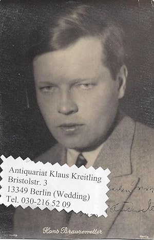 Hans Brausewetter - Deutscher Film- und Theaterschauspieler ( 1899 - 1945 )
