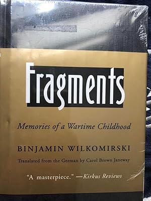 Seller image for Fragments: Memories of a Wartime Childhood for sale by PEN ULTIMATE RARE BOOKS