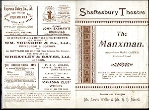 Imagen del vendedor de The Manxman | Original Souvenir Theatre Programme Performed at Shaftesbury Theatre, Shaftesbury Avenue, London a la venta por Little Stour Books PBFA Member