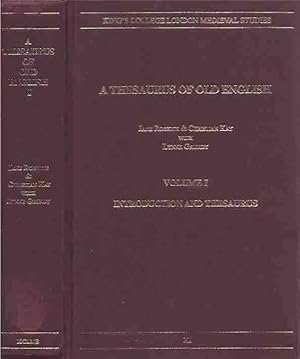 Bild des Verkufers fr A Thesaurus of Old English in Two Volumes__Volume 1: Introduction and Thesaurus__Volume 2: Index__King's College London Medieval XI zum Verkauf von San Francisco Book Company